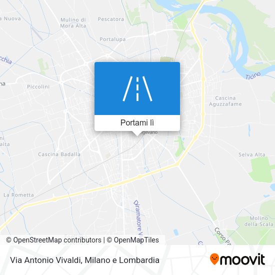Mappa Via Antonio Vivaldi