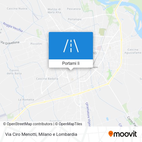 Mappa Via Ciro Menotti