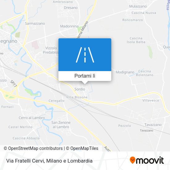 Mappa Via Fratelli Cervi