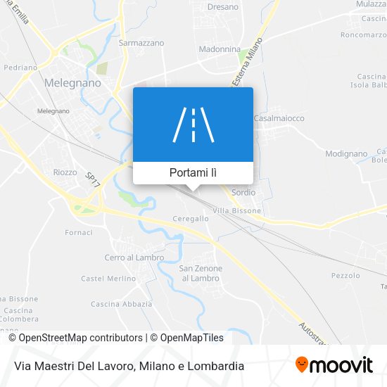 Mappa Via Maestri Del Lavoro