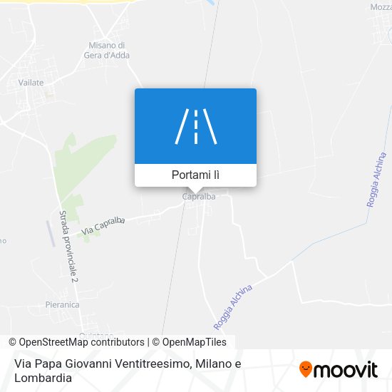 Mappa Via Papa Giovanni Ventitreesimo