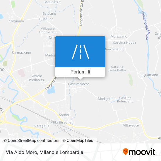 Mappa Via Aldo Moro