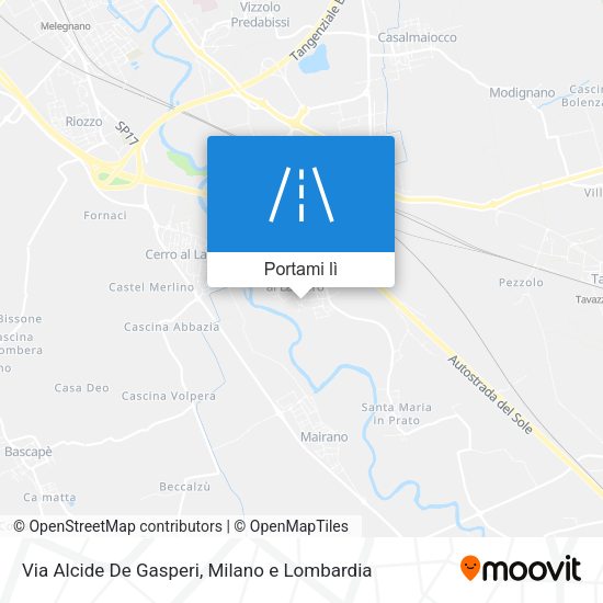Mappa Via Alcide De Gasperi