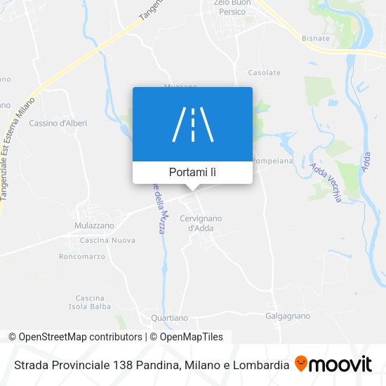 Mappa Strada Provinciale 138 Pandina