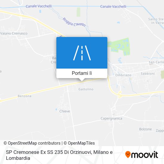 Mappa SP Cremonese Ex SS 235 Di Orzinuovi