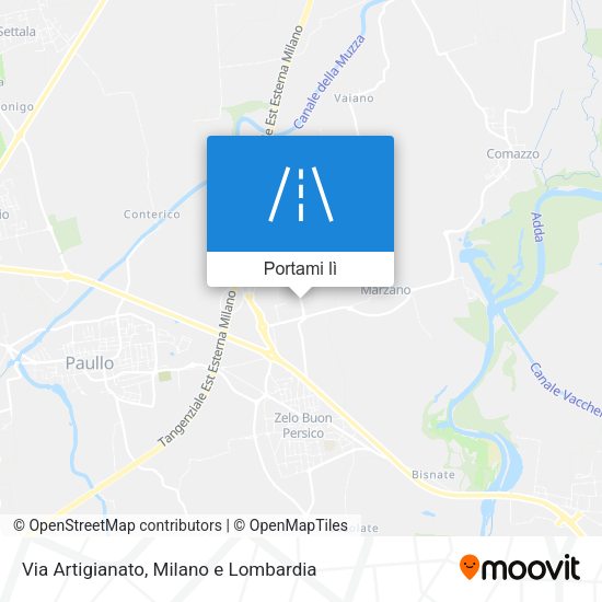 Mappa Via Artigianato