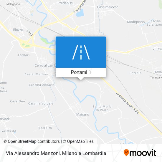 Mappa Via Alessandro Manzoni