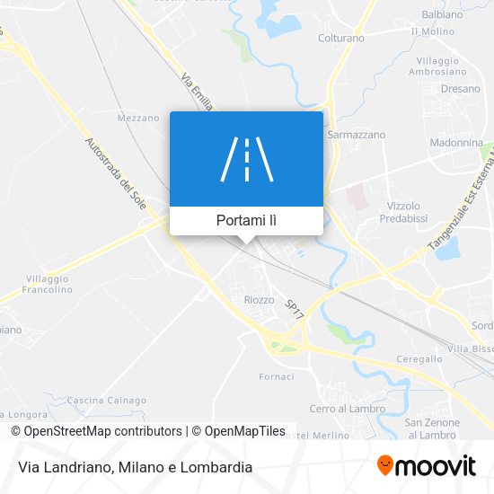 Mappa Via Landriano