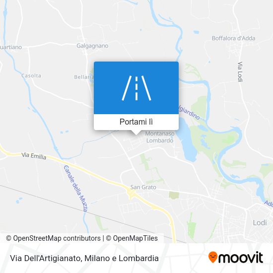 Mappa Via Dell'Artigianato