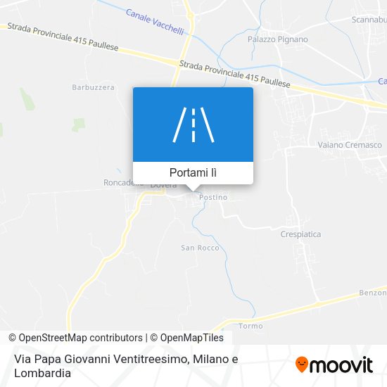 Mappa Via Papa Giovanni Ventitreesimo