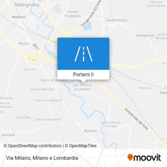 Mappa Via Milano