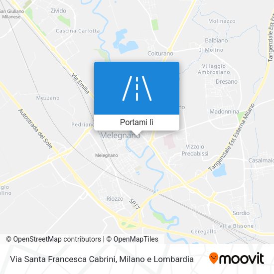 Mappa Via Santa Francesca Cabrini