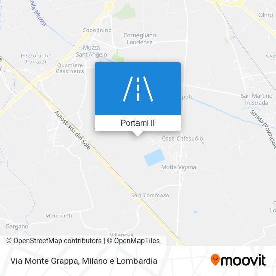 Mappa Via Monte Grappa