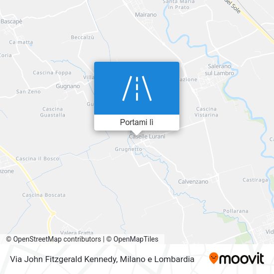 Mappa Via John Fitzgerald Kennedy