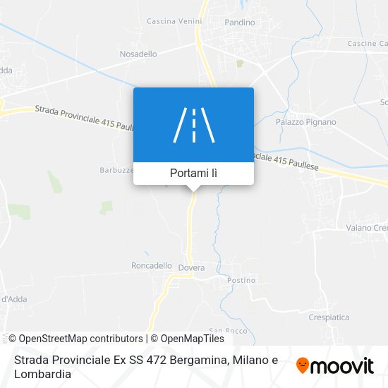 Mappa Strada Provinciale Ex SS 472 Bergamina
