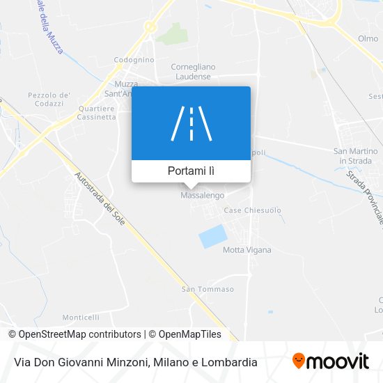 Mappa Via Don Giovanni Minzoni