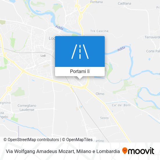 Mappa Via Wolfgang Amadeus Mozart
