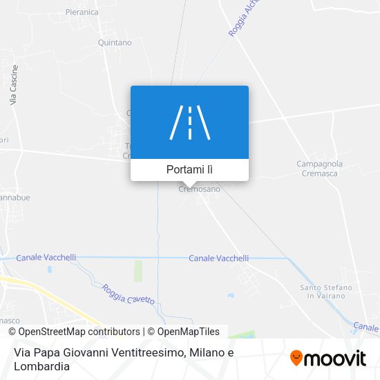 Mappa Via Papa Giovanni Ventitreesimo