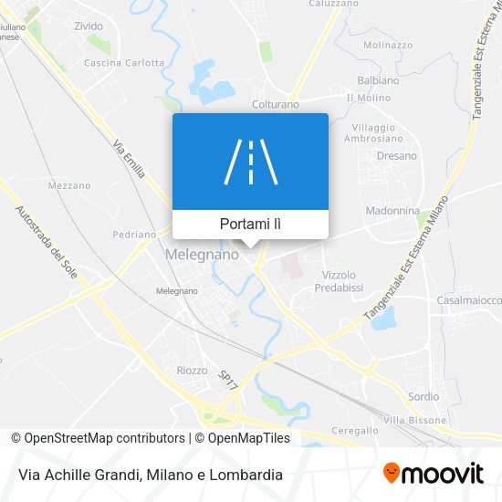 Mappa Via Achille Grandi