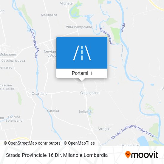 Mappa Strada Provinciale 16 Dir