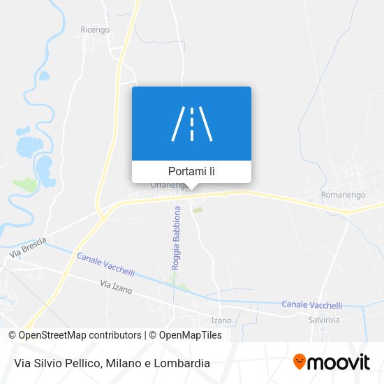 Mappa Via Silvio Pellico