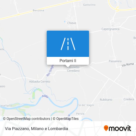 Mappa Via Piazzano