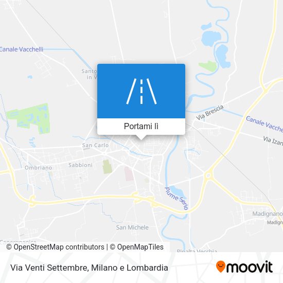 Mappa Via Venti Settembre