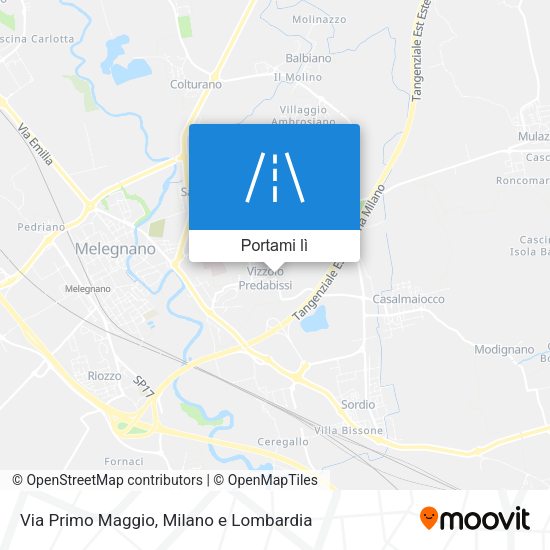 Mappa Via Primo Maggio