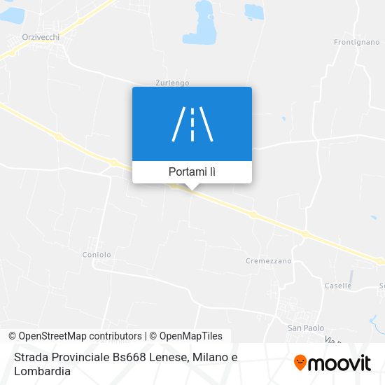 Mappa Strada Provinciale Bs668 Lenese