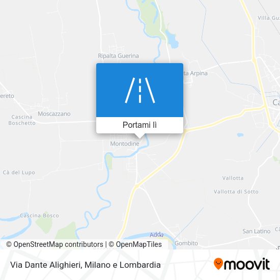Mappa Via Dante Alighieri