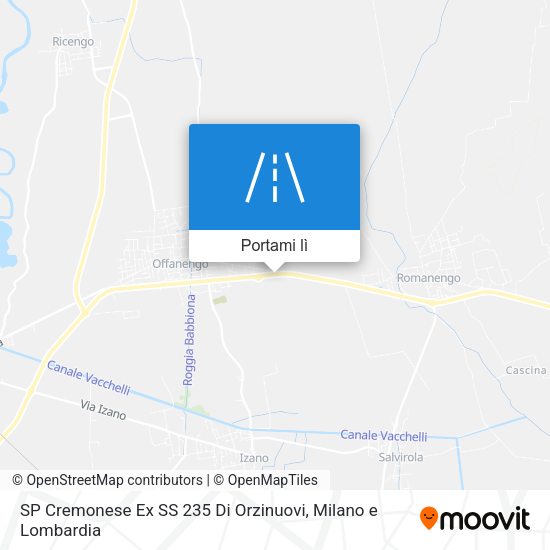 Mappa SP Cremonese Ex SS 235 Di Orzinuovi