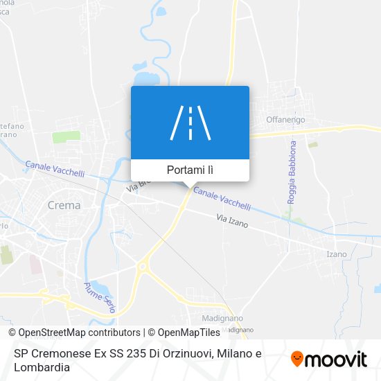 Mappa SP Cremonese Ex SS 235 Di Orzinuovi