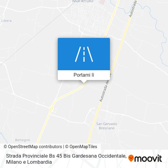 Mappa Strada Provinciale Bs 45 Bis Gardesana Occidentale