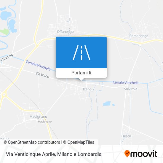Mappa Via Venticinque Aprile