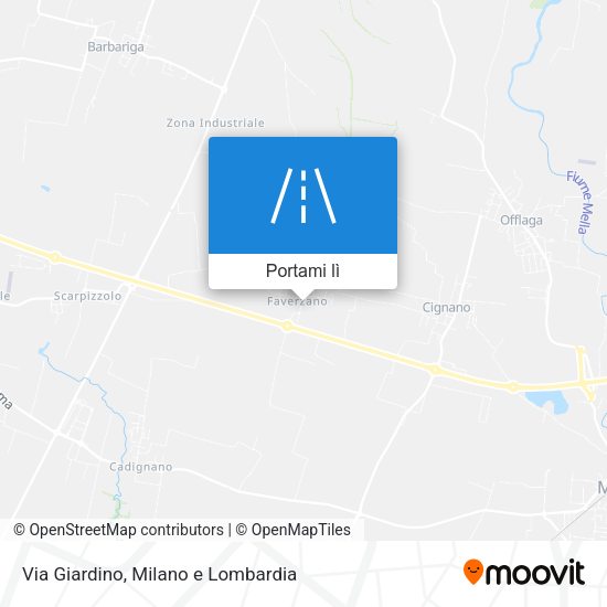 Mappa Via Giardino