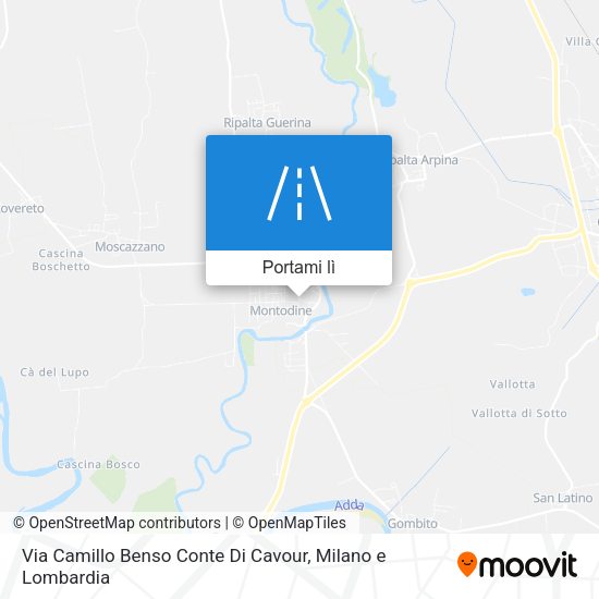 Mappa Via Camillo Benso Conte Di Cavour