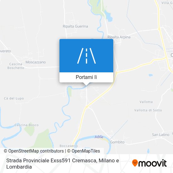 Mappa Strada Provinciale Exss591 Cremasca