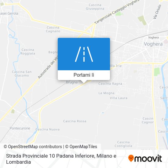 Mappa Strada Provinciale 10 Padana Inferiore
