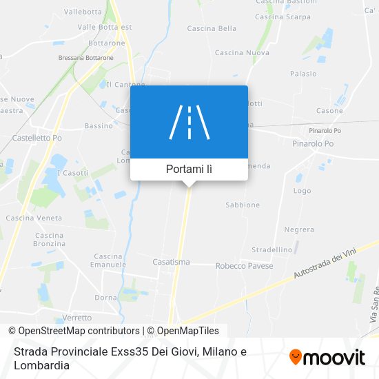 Mappa Strada Provinciale Exss35 Dei Giovi
