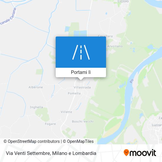 Mappa Via Venti Settembre
