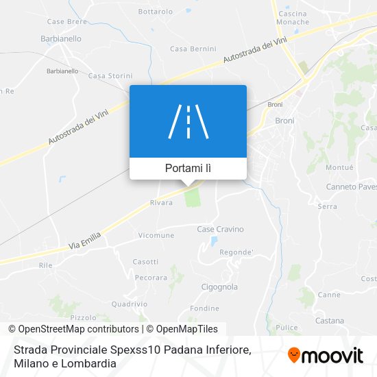 Mappa Strada Provinciale Spexss10 Padana Inferiore