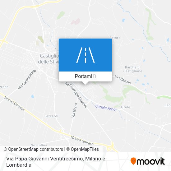 Mappa Via Papa Giovanni Ventitreesimo
