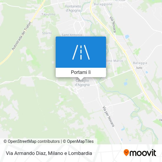 Mappa Via Armando Diaz