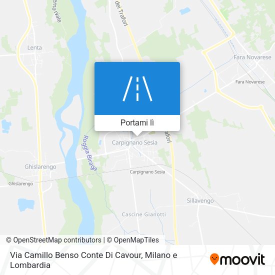Mappa Via Camillo Benso Conte Di Cavour
