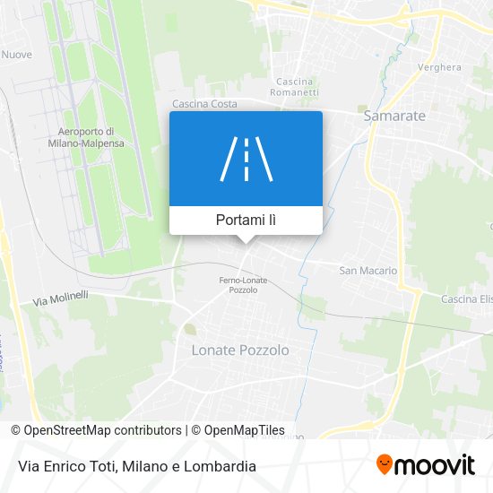 Mappa Via Enrico Toti