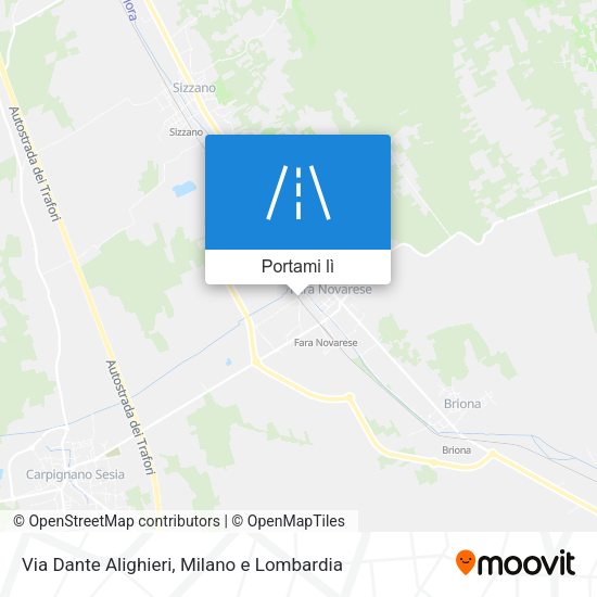 Mappa Via Dante Alighieri