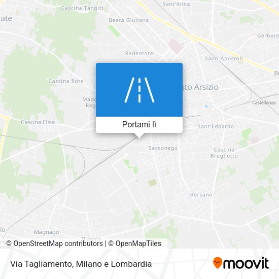 Mappa Via Tagliamento