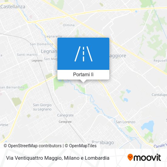Mappa Via Ventiquattro Maggio
