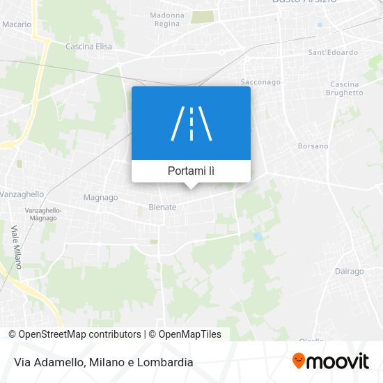 Mappa Via Adamello