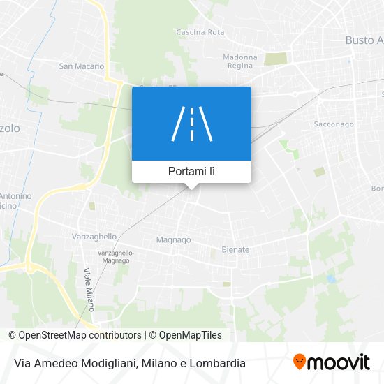 Mappa Via Amedeo Modigliani